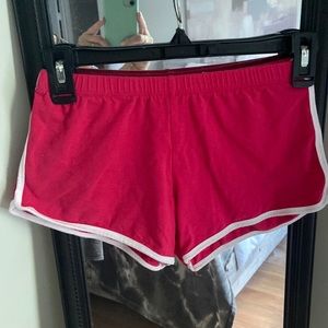 Small pink shorts!  Perfect for camp!